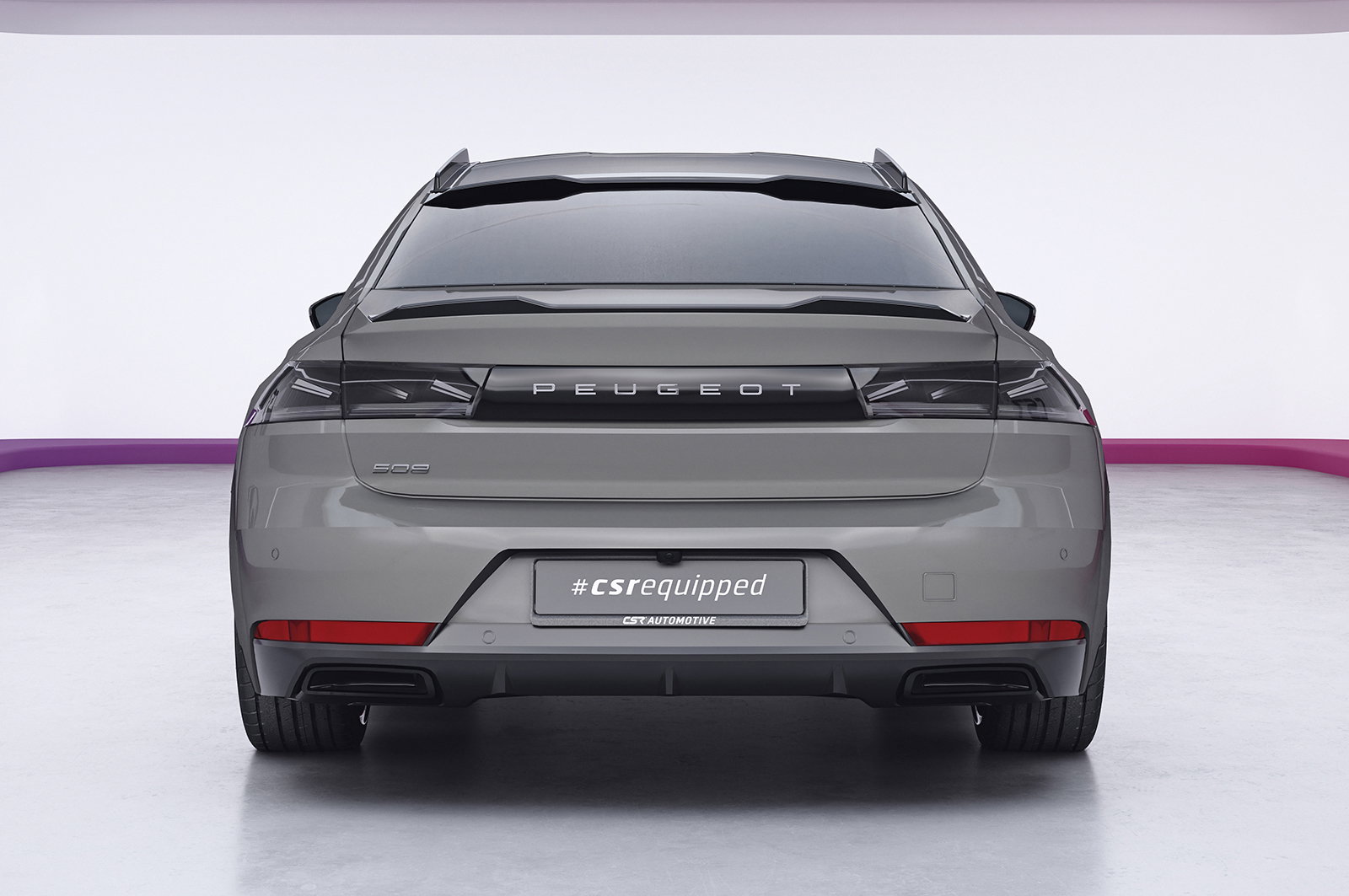 Rear Window Spoiler for Peugeot 508 II Saloon