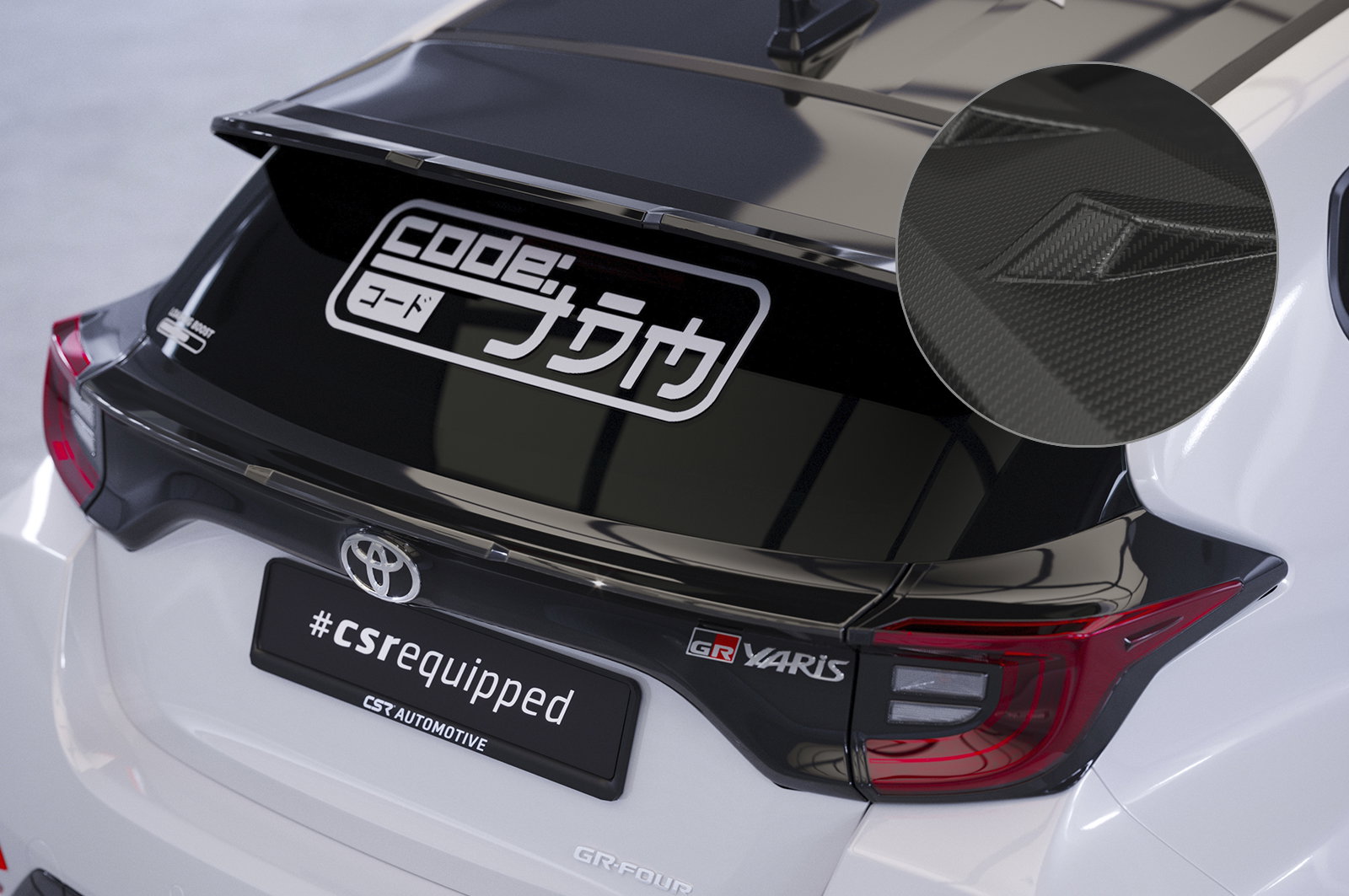 Rear Spoiler for Toyota GR Yaris (XP21) | CSR-Automotive