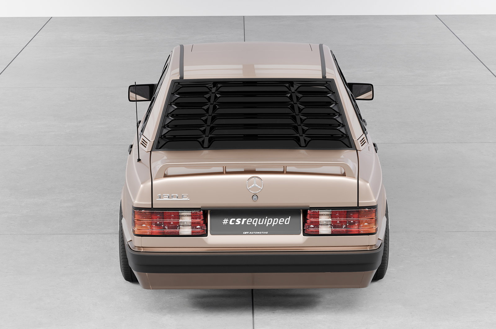 Rear Window Spoiler for Mercedes 190 (W201) Saloon