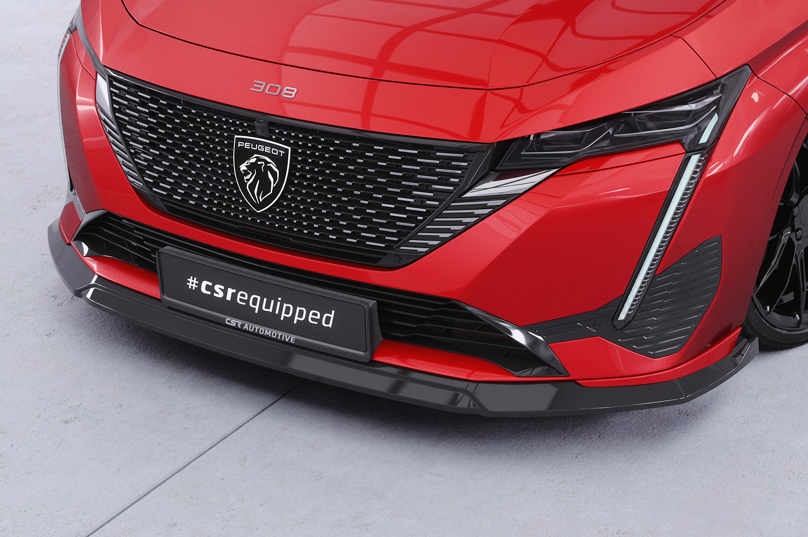Front Splitter for Peugeot 308 (P51) GT | CSR-Automotive