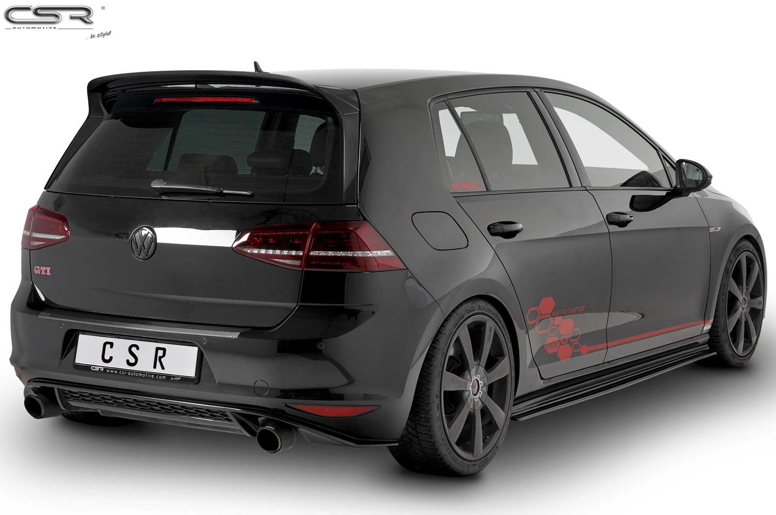 Rear Spoiler HF623 for VW Golf Mk7 GTI, GTD, R, R-Line